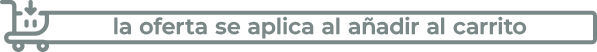 la oferta se aplica al añadir al carrito
