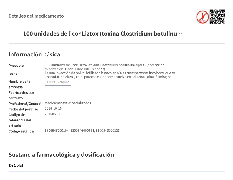 LIZTOX 100 UI